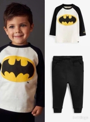 BỘ SIÊU NHÂN MARVAL DÀI TAY ĐỎ PHỐI GHI - BATMAN TRẮNG PHỐI ĐEN