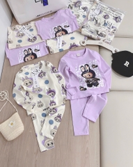 SET 2 BỘ COTTON LABUBUTHU ĐÔNG  BÉ GÁI (sale 79k)