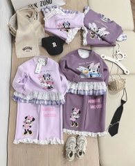 SET DÀI MICKY TÍM ĐẬM NHẠT BÉ GÁI