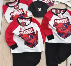 SET BỘ DÀI NGƯỜI NHỆN – QUẦN CHÂN CUA ĐỎ ĐEN BÉ TRAI