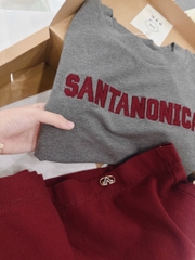 SET ÁO THÊU MIX JEAN ĐỎ KÈM TAG SẴN