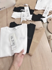 SET 3 ÁO CỘC THÊU BAD ĐEN TRẮNG BE NỮ SẴN
