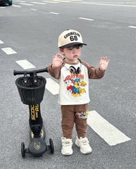 SET 2 BỘ DÀI PAW PATRAL TONE NÂU KẺ BÉ TRAI