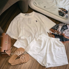 SET BỘ NỮ THÊU NGỰA KÈM KHĂN NỮ