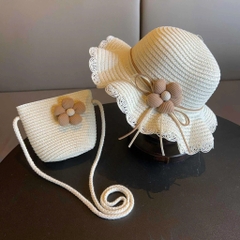 PHỤ KIỆN - SET MŨ KÈM TÚI CÓI CHO BÉ GÁI