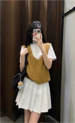 SET ÁO PHÔNG + GILE LEN ZARAAA NỮ THU ĐÔNG