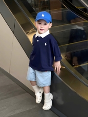 SET 3 ÁO POLO DÀI TAY BÉ TRAI