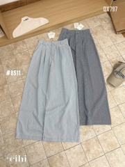 QUẦN SUÔNG KẺ ỐNG RỘNG NỮ