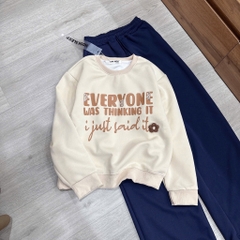 SET NỈ HAI DA EVERYONE PHỐI CHỮ NÂU NỮ THU ĐÔNG SẴN