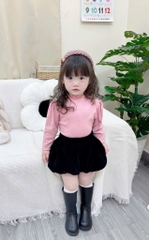 SET 3 ÁO ZIP GIỮ NHIỆT TONE HỒNG TÍM BE DÀI TAY BÉ GÁI