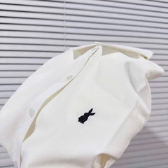 ÁO SƠ MI TRẮNG THÊU THỎ NỮ (XẢ 45k)