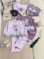 SET DÀI MICKY TÍM ĐẬM NHẠT BÉ GÁI
