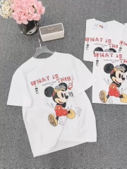 ÁO PHÔNG DISNEY TRẮNG CỘC TAY NỮ SẴN