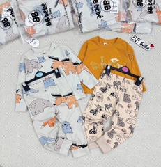 SET 2 BỘ DÀI ĐỘNG VẬT TONE MÀU CAM BÉ TRAI