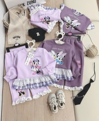 SET DÀI MICKY TÍM ĐẬM NHẠT BÉ GÁI