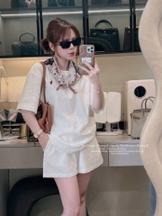 SET BỘ NỮ THÊU NGỰA KÈM KHĂN NỮ