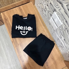 SET DÀI NỈ DƯ XỊN HELLO ĐEN NỮ THU ĐÔNG