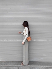 QUẦN SUÔNG LƯNG CAO TÚI CHÉO 2 BÊN