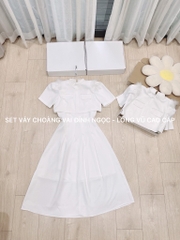 SET DẠ WEET KÈM CHOÀNG 2 LỚP VÁY XẾP LI DÁNG DÀI PHỐI NGỌC NỮ THU ĐÔNG SẴN(XẢ 149k)