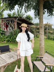 SET BỘ CỘC BABYDOLL ĐŨI TRẮNG NỮ