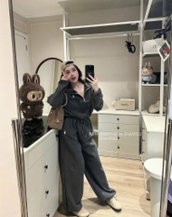 SET BỘ DÀI NỈ THÊU NGỰA 3 MÀU NỮ THU ĐÔNG