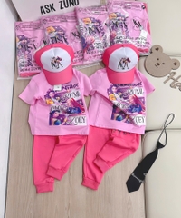 SET BỘ DÀI HỒNG HUNTRX QUẦN DÀI BOM BÉ GÁI SẴN