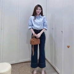 ÁO SƠ MI THÊU TIM DÀI TAY NỮ SẴN( xả 59k)