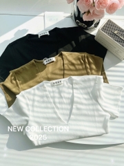 ÁO CỔ TIM TAY CỘC 3 MẦU NỮ SẴN (XẢ 39k)