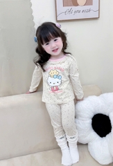 SET 2 BỘ DÀI MÈO HELLO KITTY TONE BE BÉ GÁI SẴN (SALE 99k)