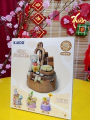 KAIDO-KD99029 Đồ chơi lắp ráp Gấu Teddy bánh Sô cô la