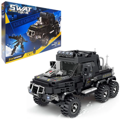 Bộ Lắp Ráp 2in1 Robot Xe Bọc Thép Chống Cháy Nổ SWAT - KAZI 67306