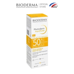Kem Chống Nắng Bioderma Giảm Bóng Nhờn 40ml (Không Màu) Photoderm MAX Aquafluide SPF 50+