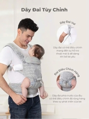 MOOIMOM Địu Em Bé Cao Cấp AiryKnit