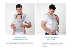 MOOIMOM Địu Em Bé Cao Cấp AiryKnit - AiryKnit Baby Carrier