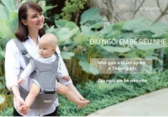 MOOIMOM Địu Ngồi Em Bé Siêu Nhẹ - Lightweight Hipseat Carrier