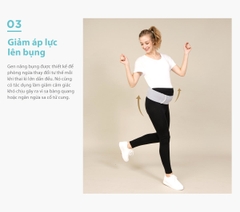 MOOIMOM Đai Nâng Bụng Bầu Vải Sợi Than Tre - Bamboo Maternity Support Belt