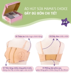 Áo Hút Sữa Rảnh Tay Mama’s Choice, Mặc Hút Sữa Cho Mẹ, Có Dây Giữ Bình Hút Sữa, Có Tấm Tăng Phía Trước Và Sau, Freesize
