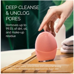 Máy rửa mặt FOREO LUNA 4 cao cấp mát-xa trẻ hoá da bằng sóng âm T-sonic phiên bản cho da thường