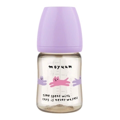 Bình sữa Moyuum PPSU in Cat 170ml (Màu tím)