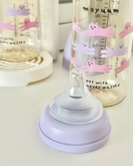 Bình sữa Moyuum PPSU in Cat 170ml (Màu tím)