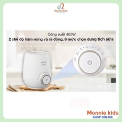 Máy hâm sữa và thức ăn siêu tốc Philips Avent Sunshine SCF358/00