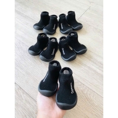 Giày cao su em bé - giày công thái học trẻ em Ggomoosin - speed đen đế đen