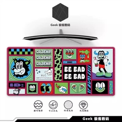 Miếng lót chuột Geek, bàn di chuột, pad chuột cỡ lớn Desk Mat 900x400 độ dày 4mm (Hoạt Hình - Hoa Switch)