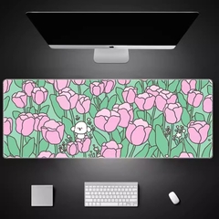 Miếng lót chuột Geek, bàn di chuột, pad chuột cỡ lớn Desk Mat 900x400 độ dày 4mm (Hoạt Hình - Hoa Switch)
