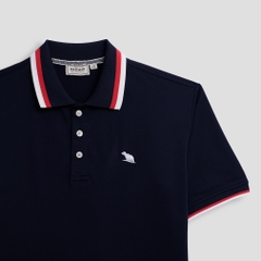 Áo Polo Bigsize Màu Xanh đen Thêu Gấu Phối cổ 3 màu