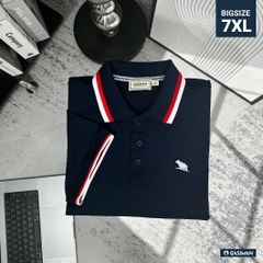 Áo Polo Bigsize Màu Xanh đen Thêu Gấu Phối cổ 3 màu