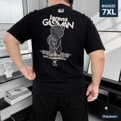 Áo Thun Big size có Túi In Gấu LRGSM Màu Đen