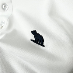 Áo Polo Bigsize Màu Trắng Thêu Gấu Phối cổ 3 màu