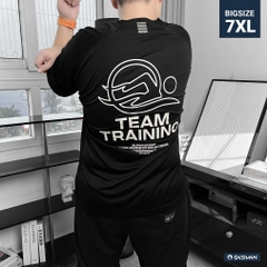 Áo Thun Thể thao Big size Freestyle Stroke màu Đen