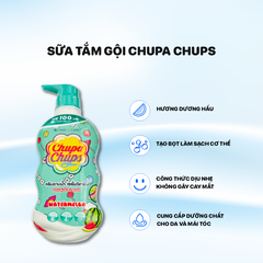 Sữa Tắm Chupa chups Hương Dưa Hấu 550ml - Màu Xanh Lá